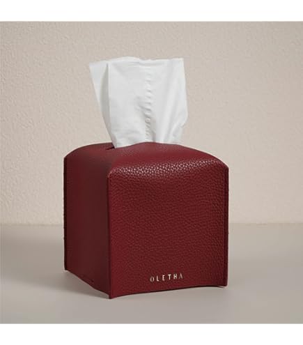 Amazon.com: S Forever Home Decor Tissue Box Cover PU Leather